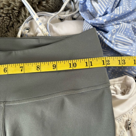 Nike Peloton Dri-Fit S Athletic Cycling Yoga‎ Running Leggings Gray Logo Ankle - Picture 7 of 8